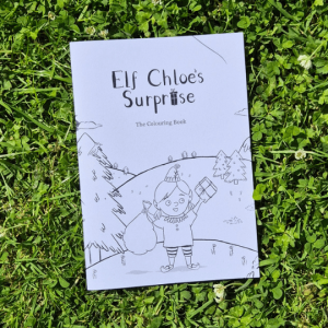 elf chloe colouring book